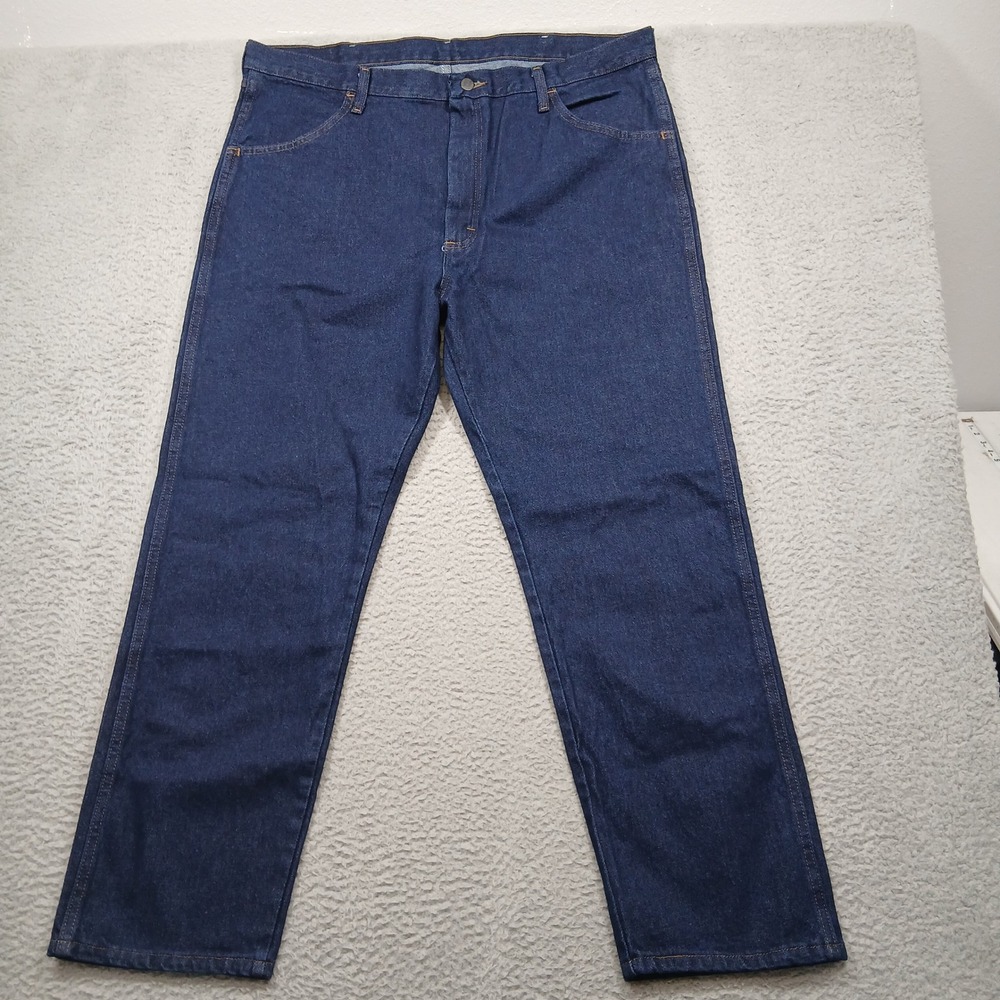 Rustler by Wrangler Mens Jeans 40x30 Dark Wash Regular‎ Fit Straight Leg NWT